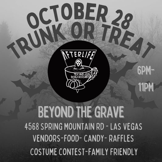 Join us at Afterlife Boba’s Beyond the Grave Market 🪦